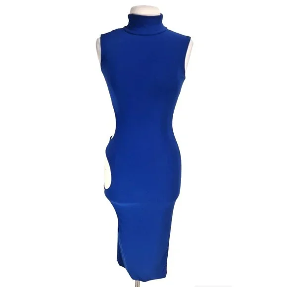 Fashion Nova | Dresses | Fashion Nova Womens Side Cut Out Bodycon Dress Sz M Blue Turtle Neck Stretch Mp | Poshmark Fashion Nova | Dresses | Fashion Nova Womens Side Cut Out Bodycon Dress Sz M Blue Turtle Neck Stretch Mp | Poshmark